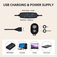 10 "26cm LED Selfie lampa pierścieniowa fotografia wideo światło RingLight telefon stojak statyw wypełnić światło ściemniania lampy Trepied Streaming 3